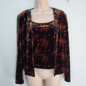 Malibu Velour Tank & Sweater Set - Sz XS?